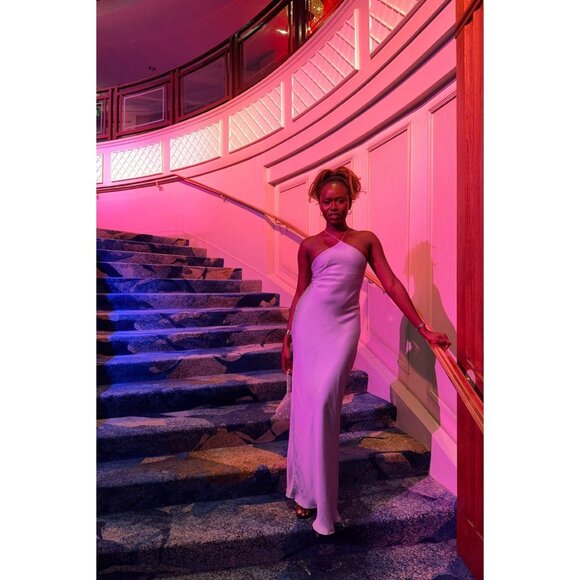 Line & Dot Kira Maxi Dress in Lilac Medium New Womens Long Dress - Picture 10 of 12